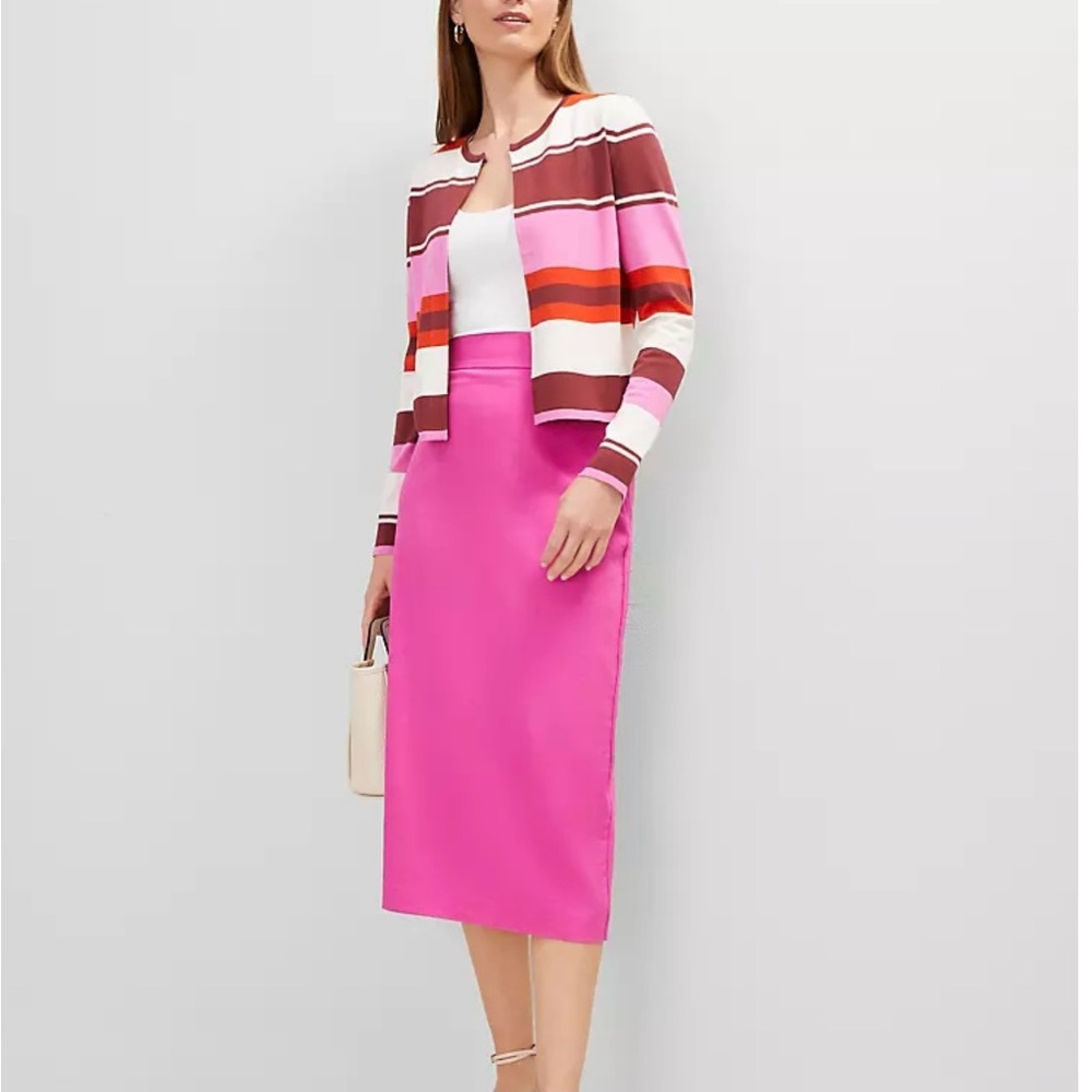 Ann Taylor Pink Pencil Skirt
